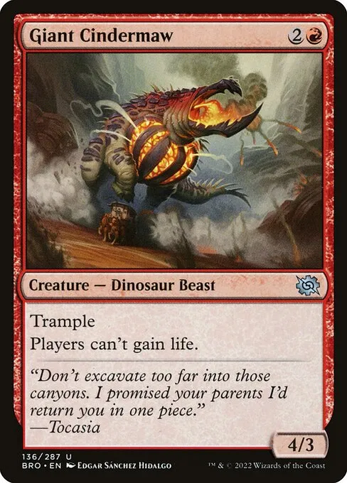 Giant Cindermaw — The Brothers' War
