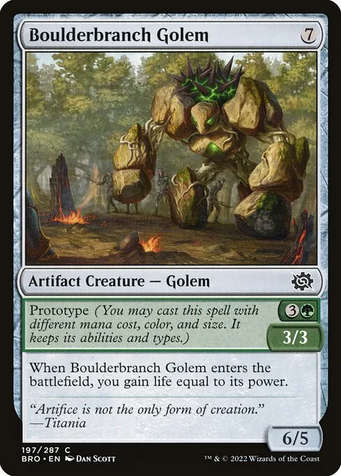 Boulderbranch Golem — The Brothers' War