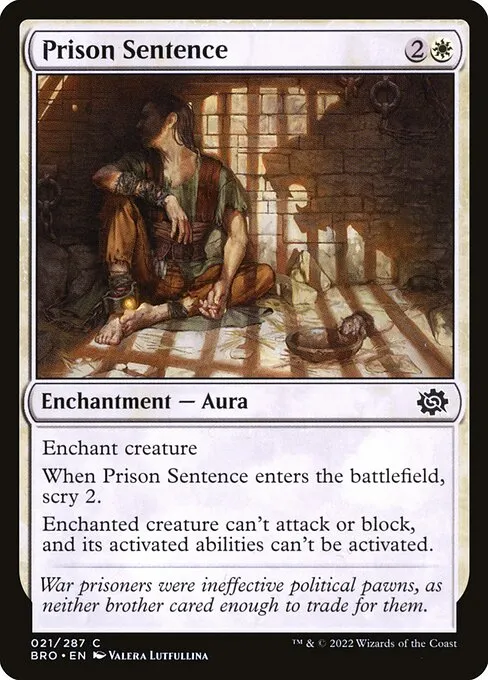 Prison Sentence — The Brothers' War