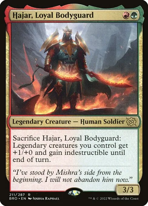 Hajar, Loyal Bodyguard — The Brothers' War