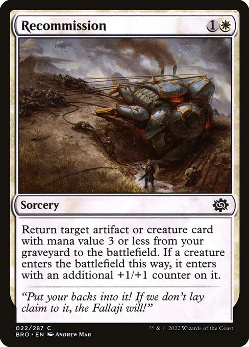 Recommission — The Brothers' War