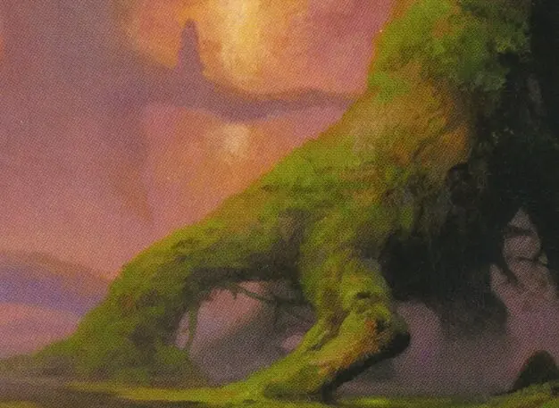 Art detail — Llanowar Wastes
