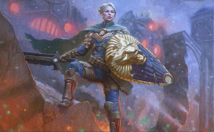 Art detail — Myrel, Shield of Argive