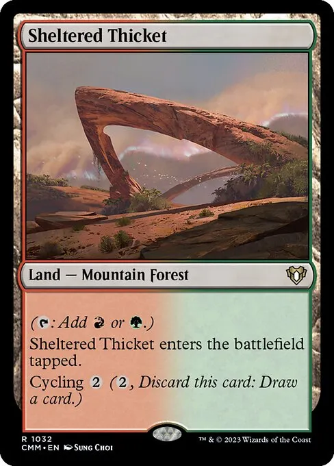 Sheltered Thicket — Commander Masters