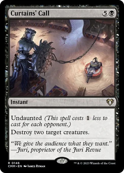 Curtains' Call — Commander Masters