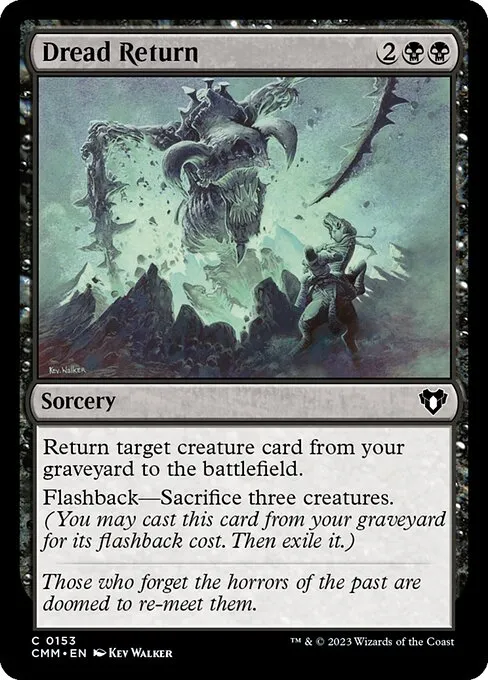 Dread Return — Commander Masters