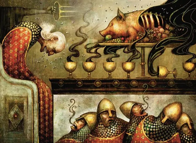 Art detail — Feast of Succession