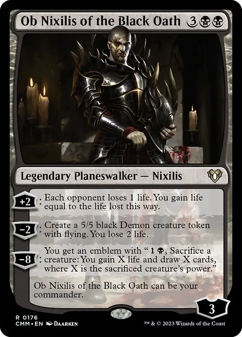 Ob Nixilis of the Black Oath — Commander Masters