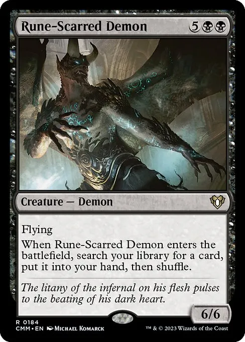 Rune-Scarred Demon — Commander Masters
