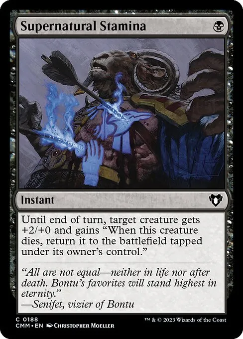 Supernatural Stamina — Commander Masters