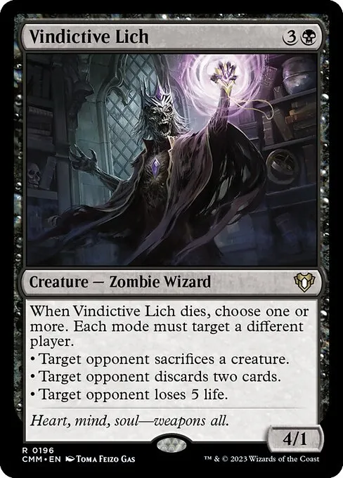 Vindictive Lich — Commander Masters