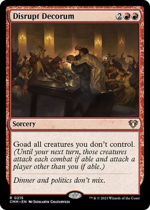Disrupt Decorum — Commander Masters