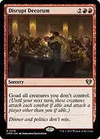 Disrupt Decorum — Commander Masters