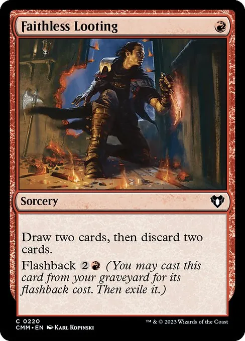 Faithless Looting — Commander Masters