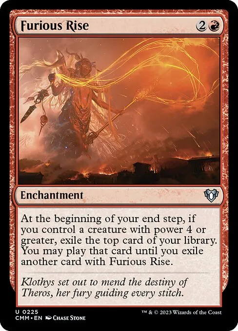 Furious Rise — Commander Masters