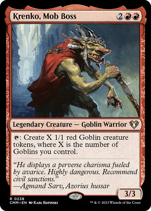 Krenko, Mob Boss — Commander Masters
