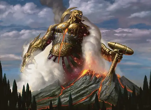 Art detail — Purphoros, God of the Forge