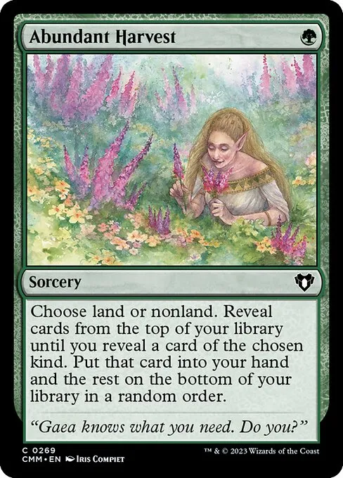 Abundant Harvest — Commander Masters