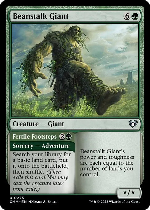 Beanstalk Giant // Fertile Footsteps — Commander Masters