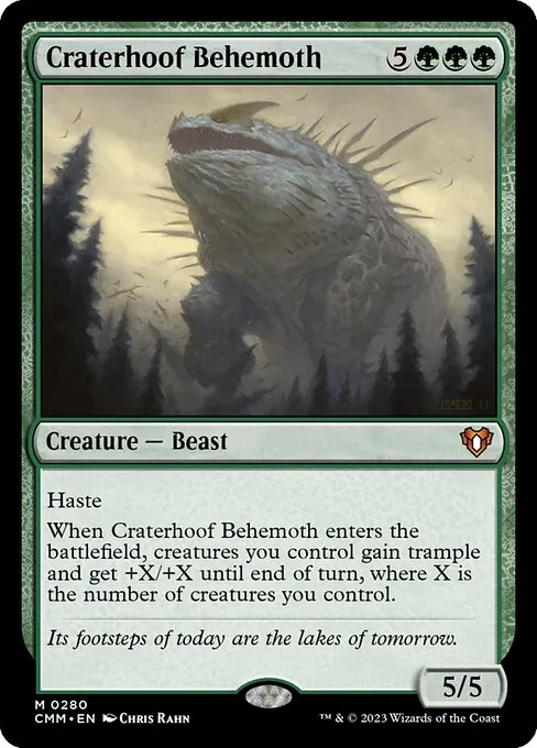 Craterhoof Behemoth — Commander Masters