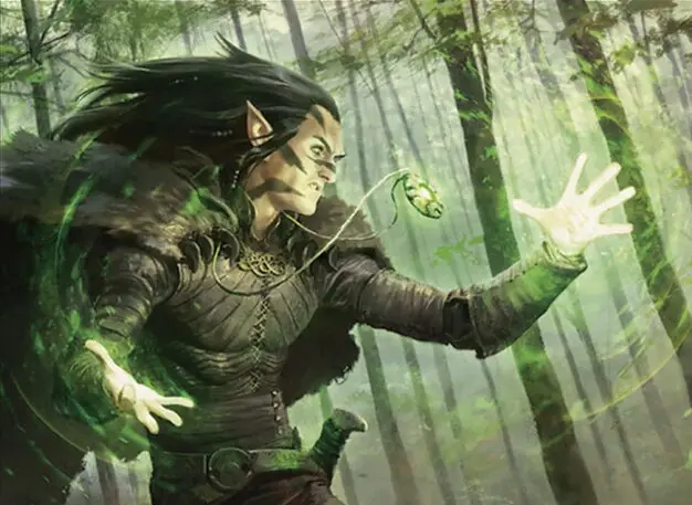 Art detail — Elvish Mystic