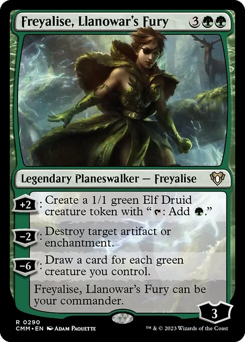 Freyalise, Llanowar's Fury — Commander Masters