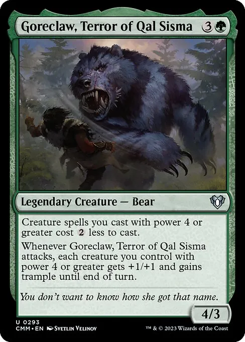 Goreclaw, Terror of Qal Sisma — Commander Masters