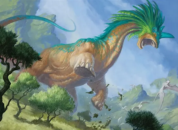 Art detail — Rampaging Brontodon