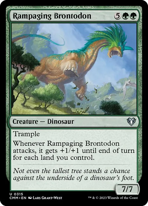 Rampaging Brontodon — Commander Masters