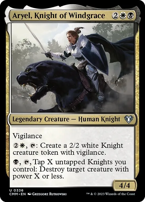 Aryel, Knight of Windgrace — Commander Masters