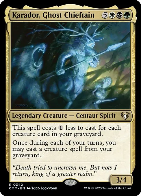 Karador, Ghost Chieftain — Commander Masters