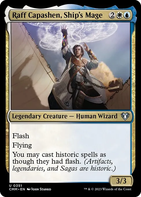 Raff Capashen, Ship's Mage — Commander Masters