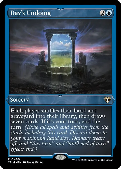 Day's Undoing — Commander Masters