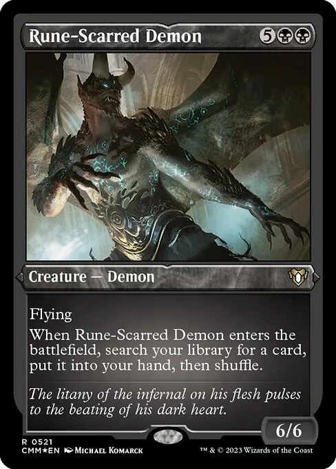 Rune-Scarred Demon — Commander Masters