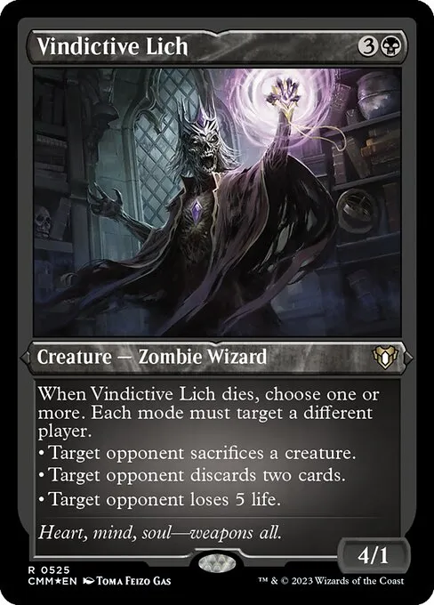Vindictive Lich — Commander Masters
