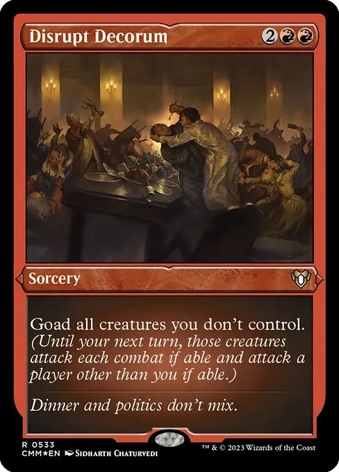 Disrupt Decorum — Commander Masters