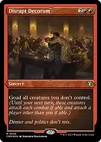 Disrupt Decorum — Commander Masters