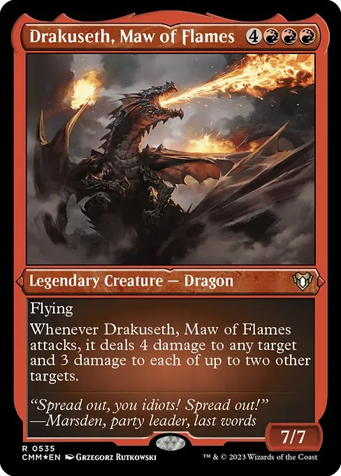 Drakuseth, Maw of Flames — Commander Masters