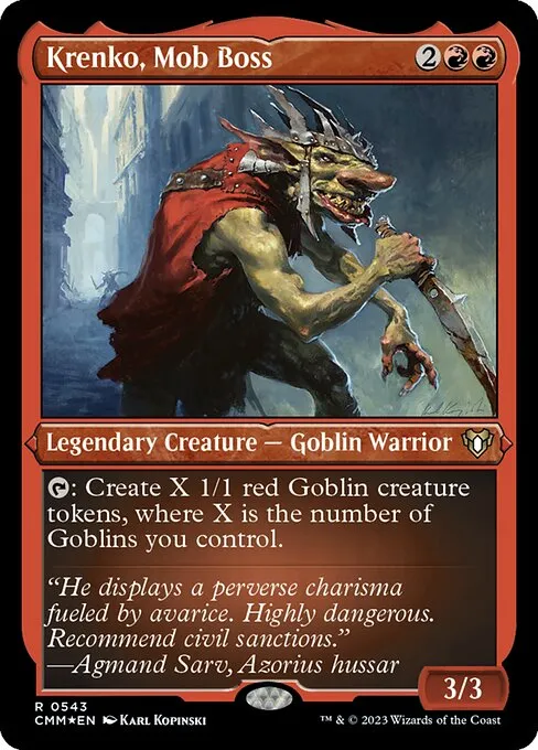 Krenko, Mob Boss — Commander Masters