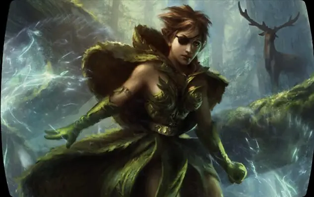 Art detail — Freyalise, Llanowar's Fury
