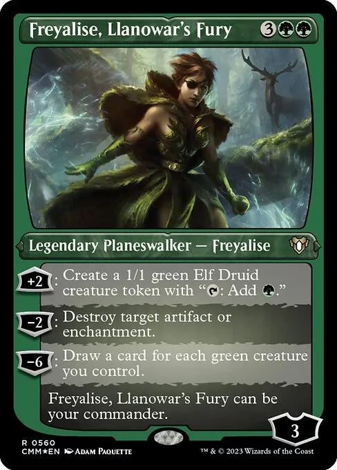 Freyalise, Llanowar's Fury — Commander Masters