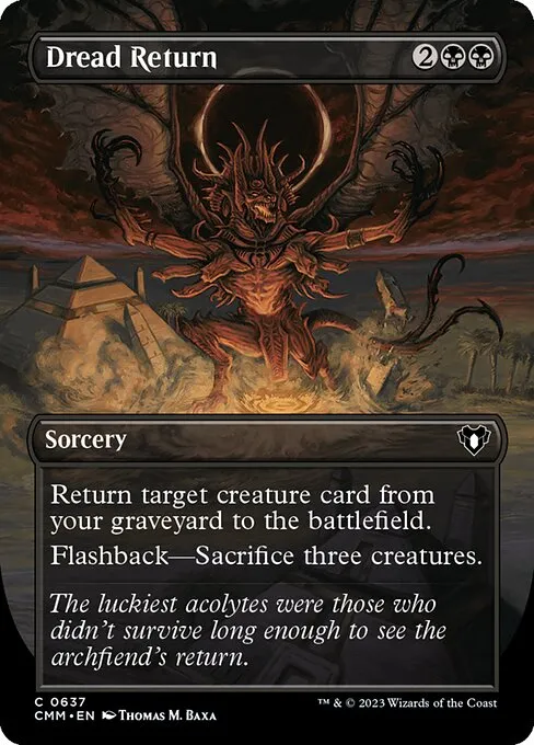 Dread Return — Commander Masters