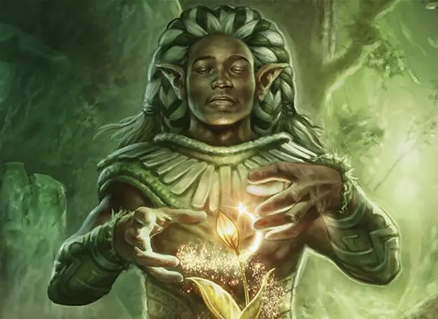 Art detail — Elvish Mystic