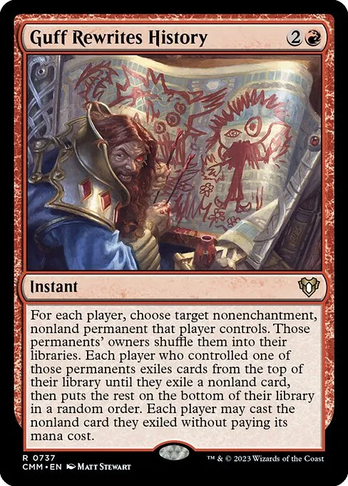 Guff Rewrites History — Commander Masters