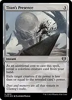 Titan's Presence — Commander Masters