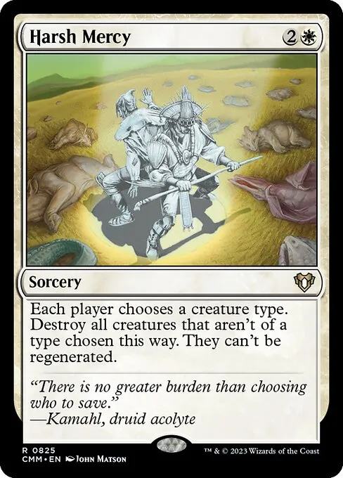 Harsh Mercy — Commander Masters