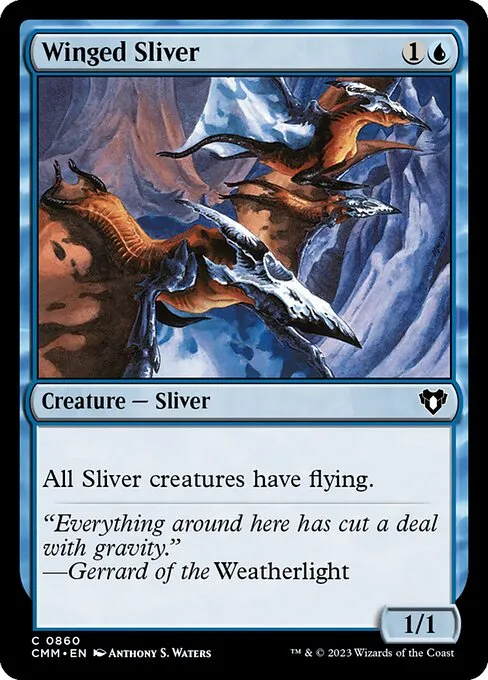 Winged Sliver — Commander Masters