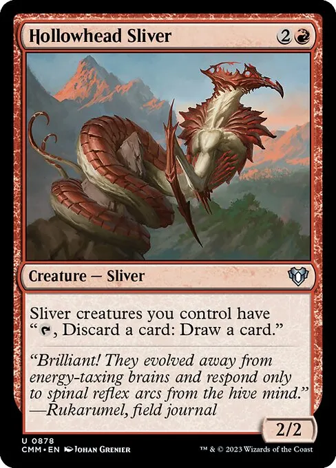 Hollowhead Sliver — Commander Masters