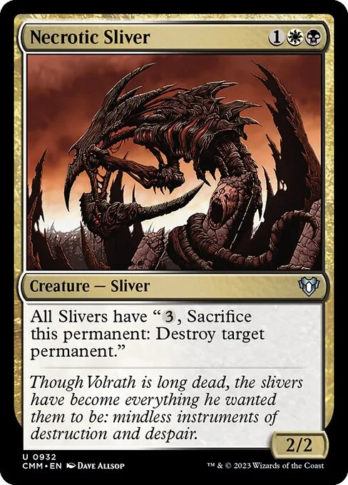 Necrotic Sliver — Commander Masters
