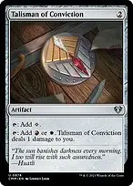 Talisman of Conviction — Commander Masters